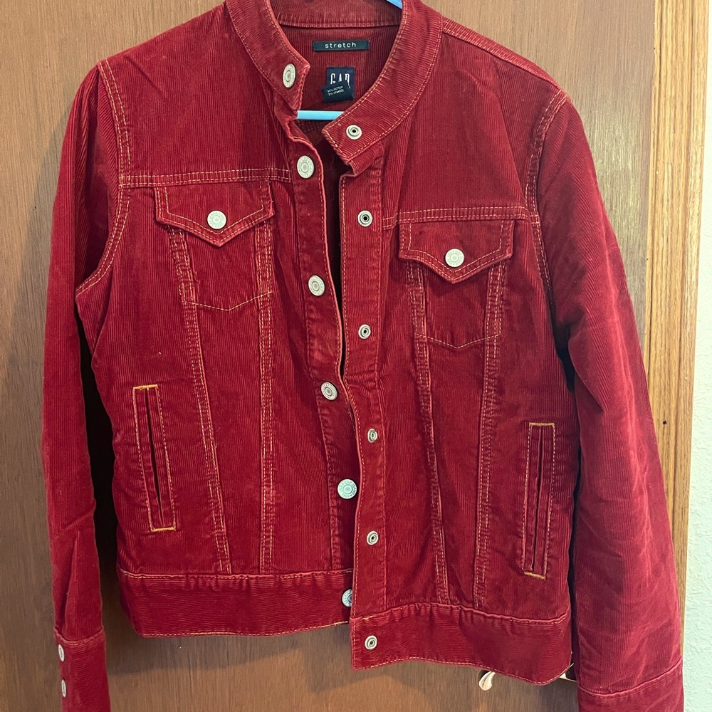 Gap red corduroy jacket